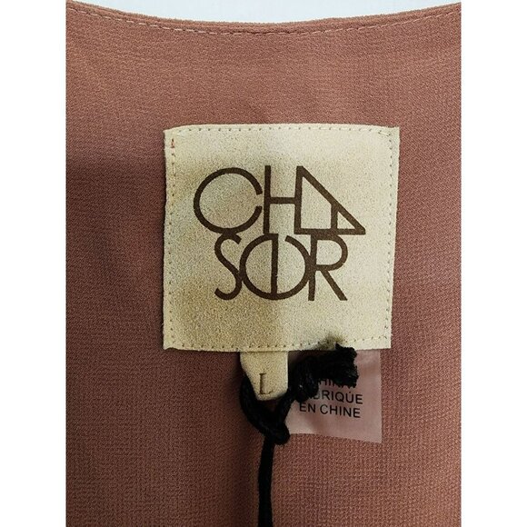 NWT Size Small Chaser Blush Pink Beaded Star Maxi Dress Slit Sleeves - Picture 3 of 9